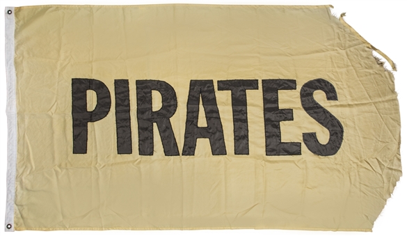 Vintage Pittsburgh Pirates Flag Flown at Forbes Field 